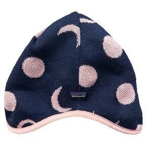 Patagonia Baby Girl Reversible Winter Hat Size 12 Months